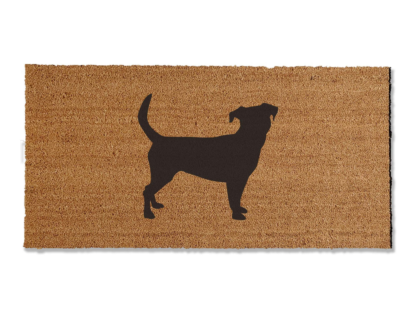 Welcome guests with our coir welcome doormat, featuring a charming Jack Russell Terrier design. Available in multiple sizes, this is the perfect gift for Terrier lovers, adding a touch of canine charm that effortlessly spruces up your entryway.