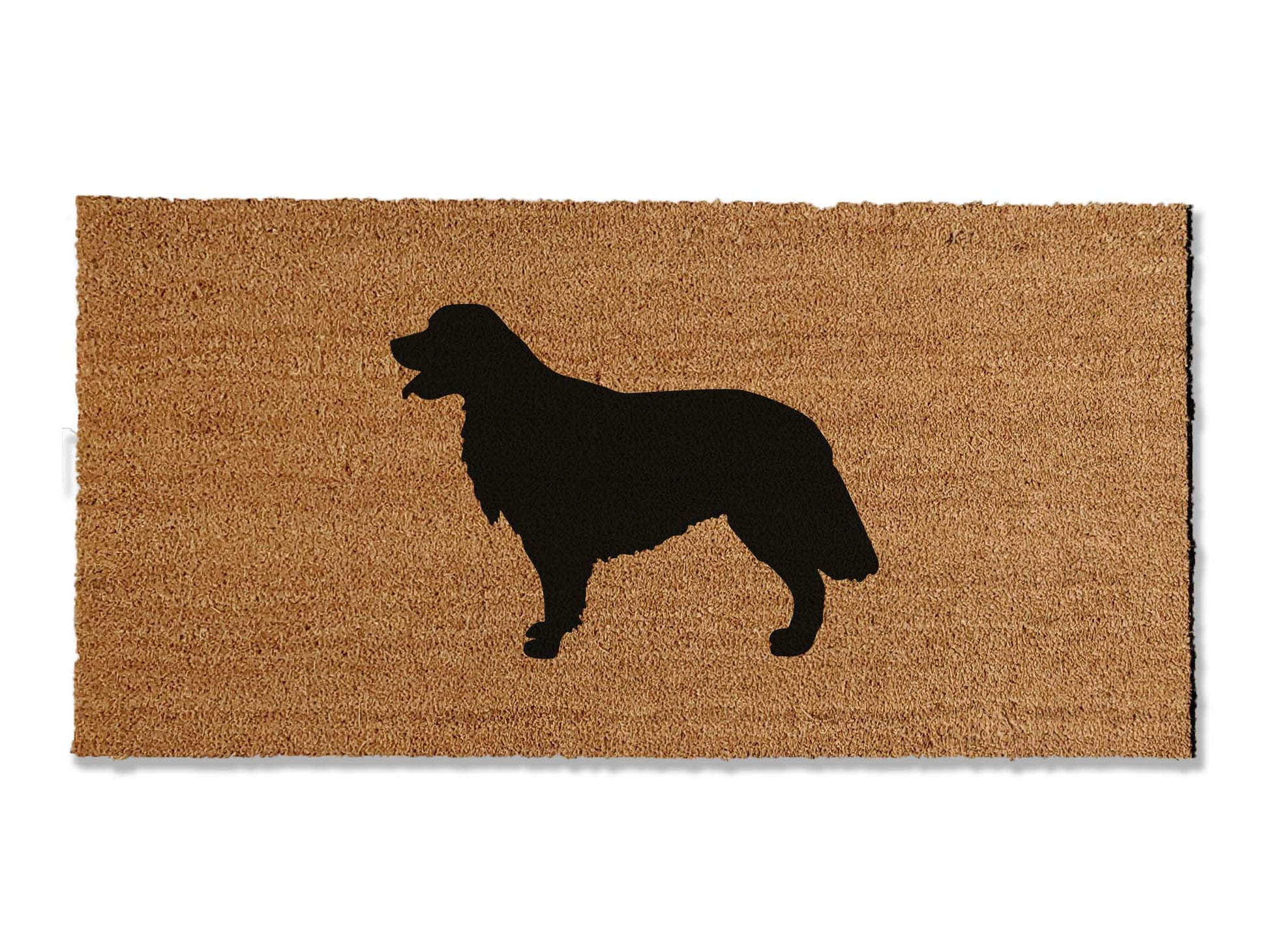 Welcome guests with our coir welcome doormat, featuring a charming Golden Retriever design. Available in multiple sizes, this is the perfect gift for Golden Retriever lovers, adding a touch of canine charm that effortlessly spruces up your entryway.