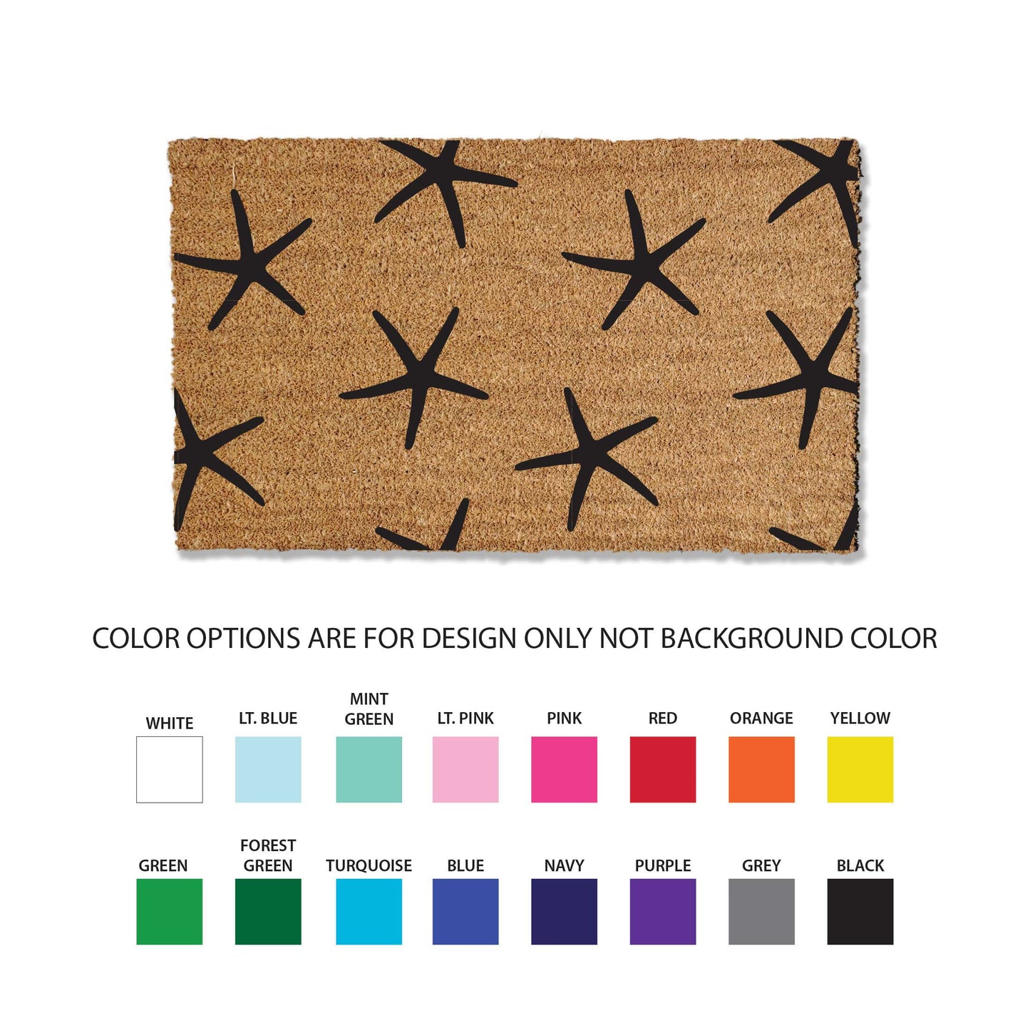 Starfish Doormat - Beach Doormat