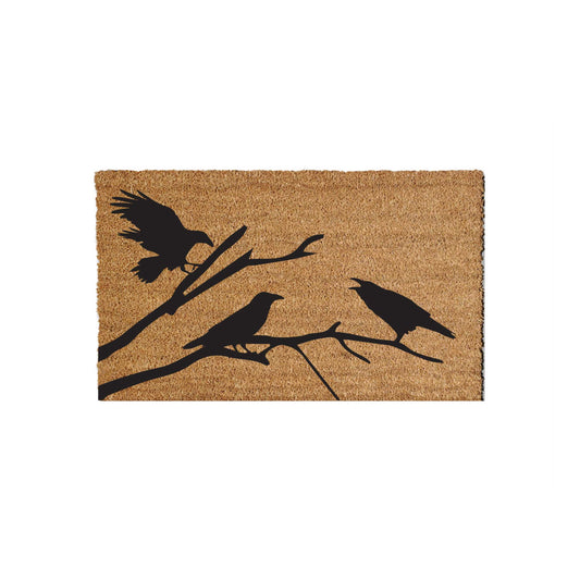 Raven Doormat | Crow Doormat | Black Bird Doormat