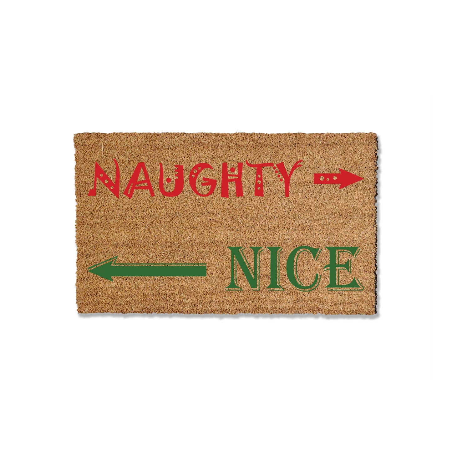 Naughty or Nice Doormat - Funny Christmas Doormat