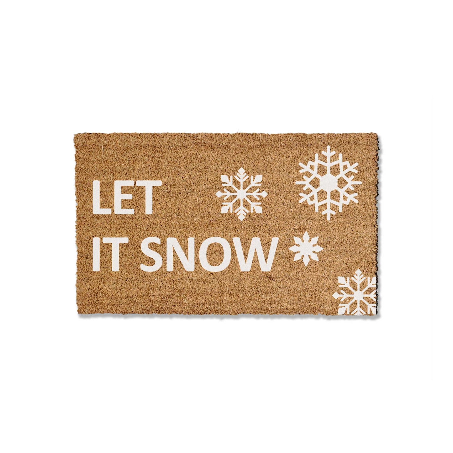 Let is Snow Doormat - Snowflakes