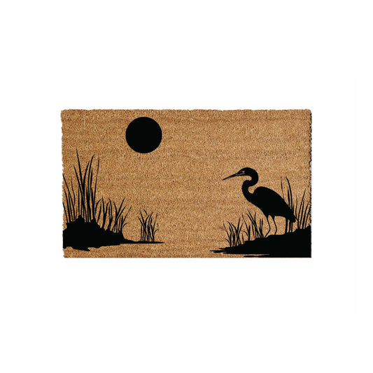 Egret Doormat | Coastal Doormat | Bird Doormat