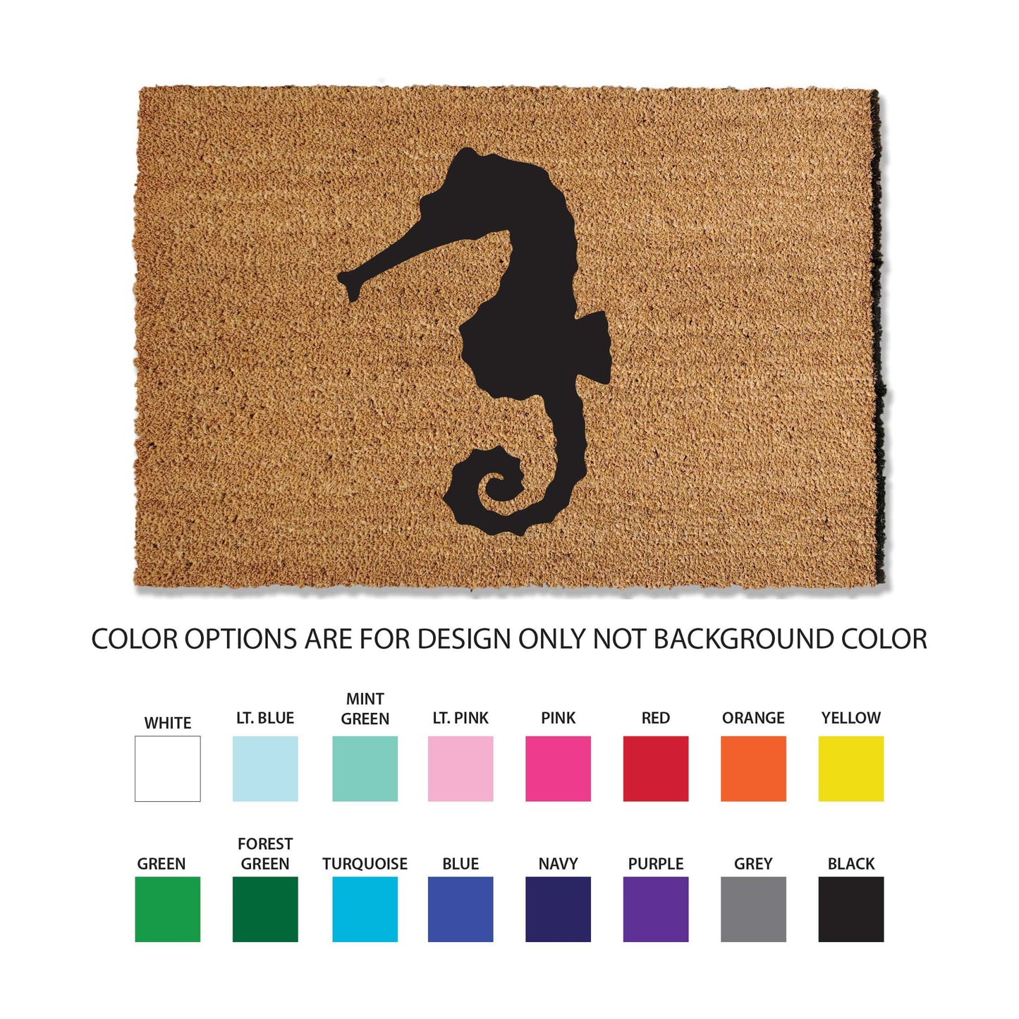 Seahorse Doormat - Beach Doormat