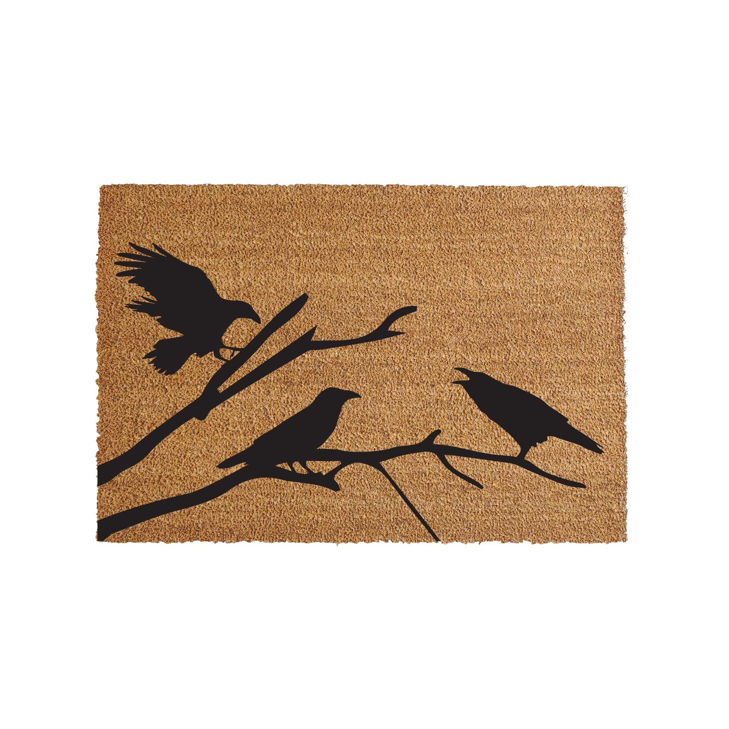 Raven Doormat | Crow Doormat | Black Bird Doormat