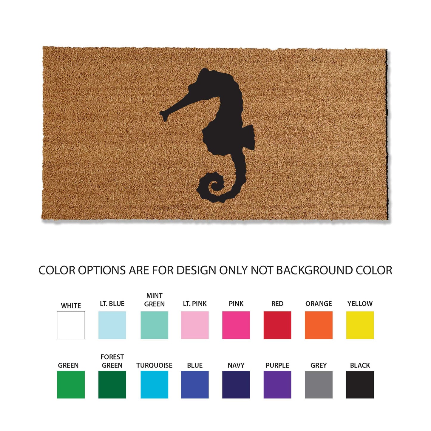 Seahorse Doormat - Beach Doormat