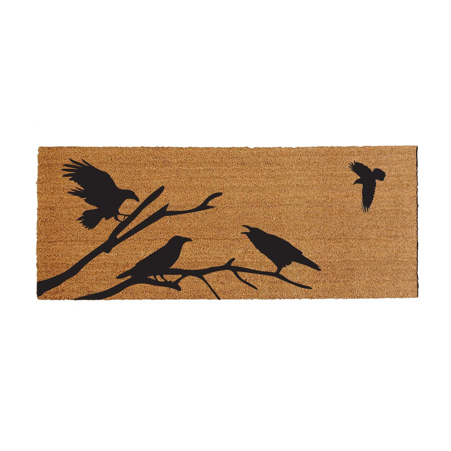 Raven Doormat | Crow Doormat | Black Bird Doormat