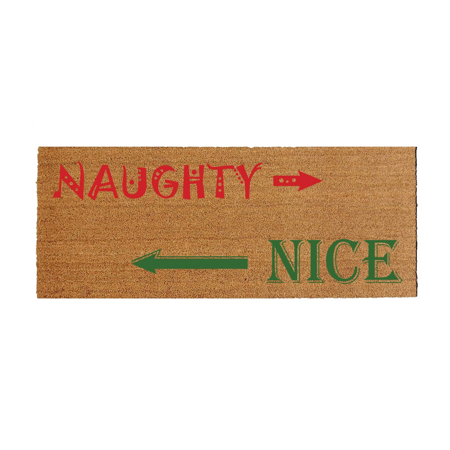 Naughty or Nice Doormat - Funny Christmas Doormat