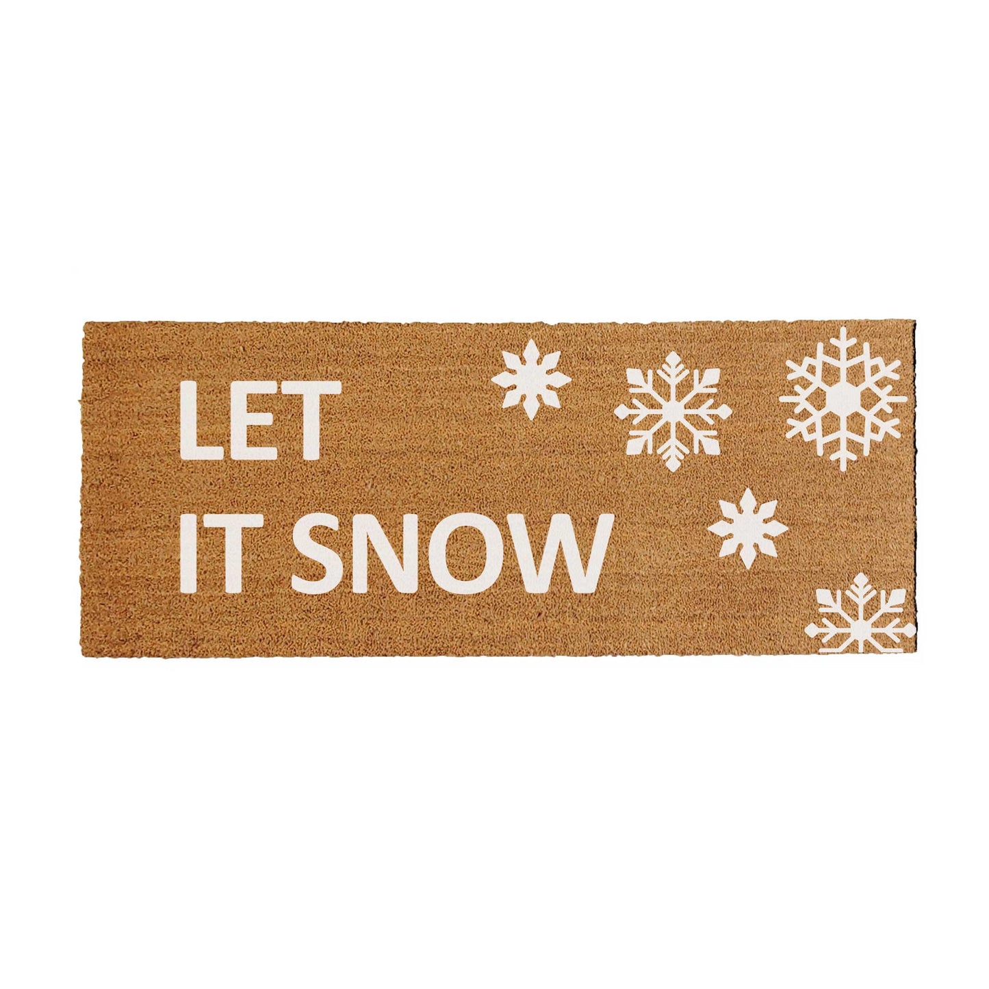 Let is Snow Doormat - Snowflakes