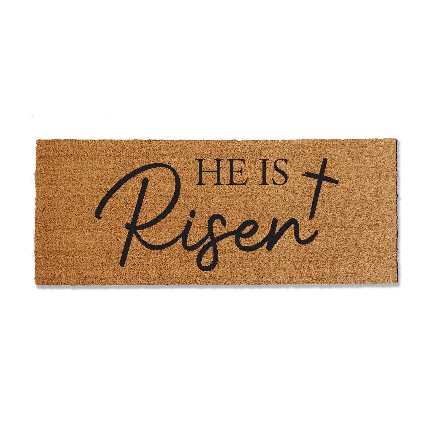 He is Risen Easter Doormat - Christian Doormat