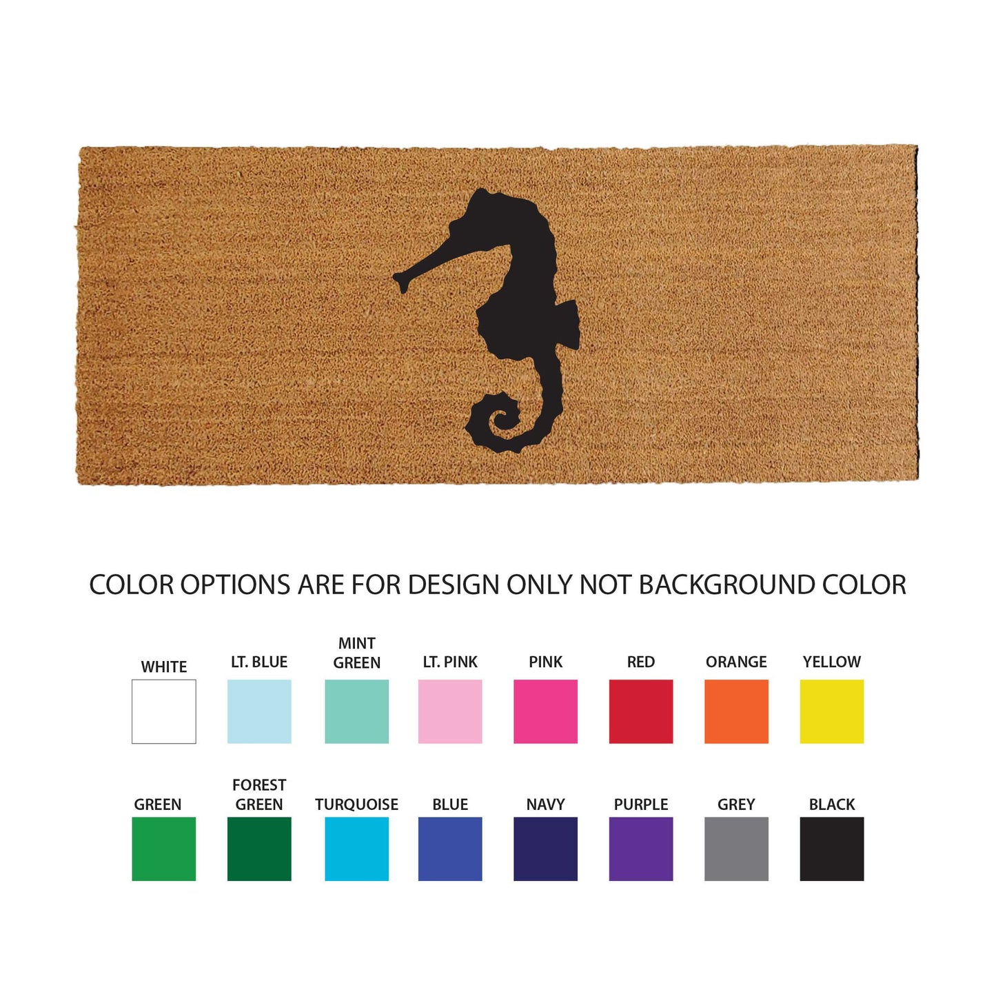 Seahorse Doormat - Beach Doormat