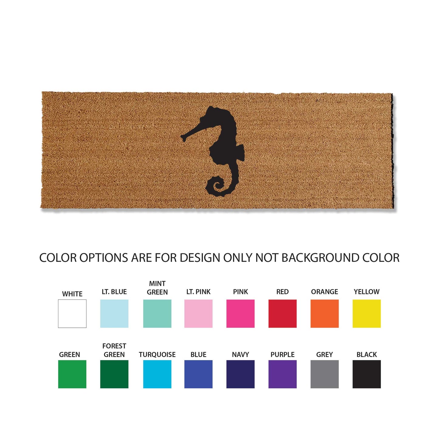 Seahorse Doormat - Beach Doormat