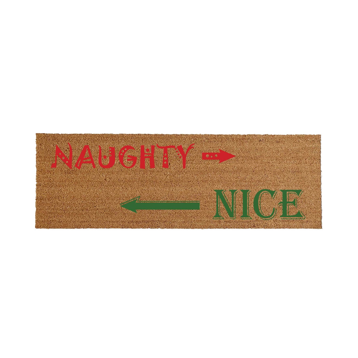 Naughty or Nice Doormat - Funny Christmas Doormat