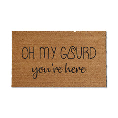 OH MY GOURD, you're here - Coir Doormat, Funny Fall Decor