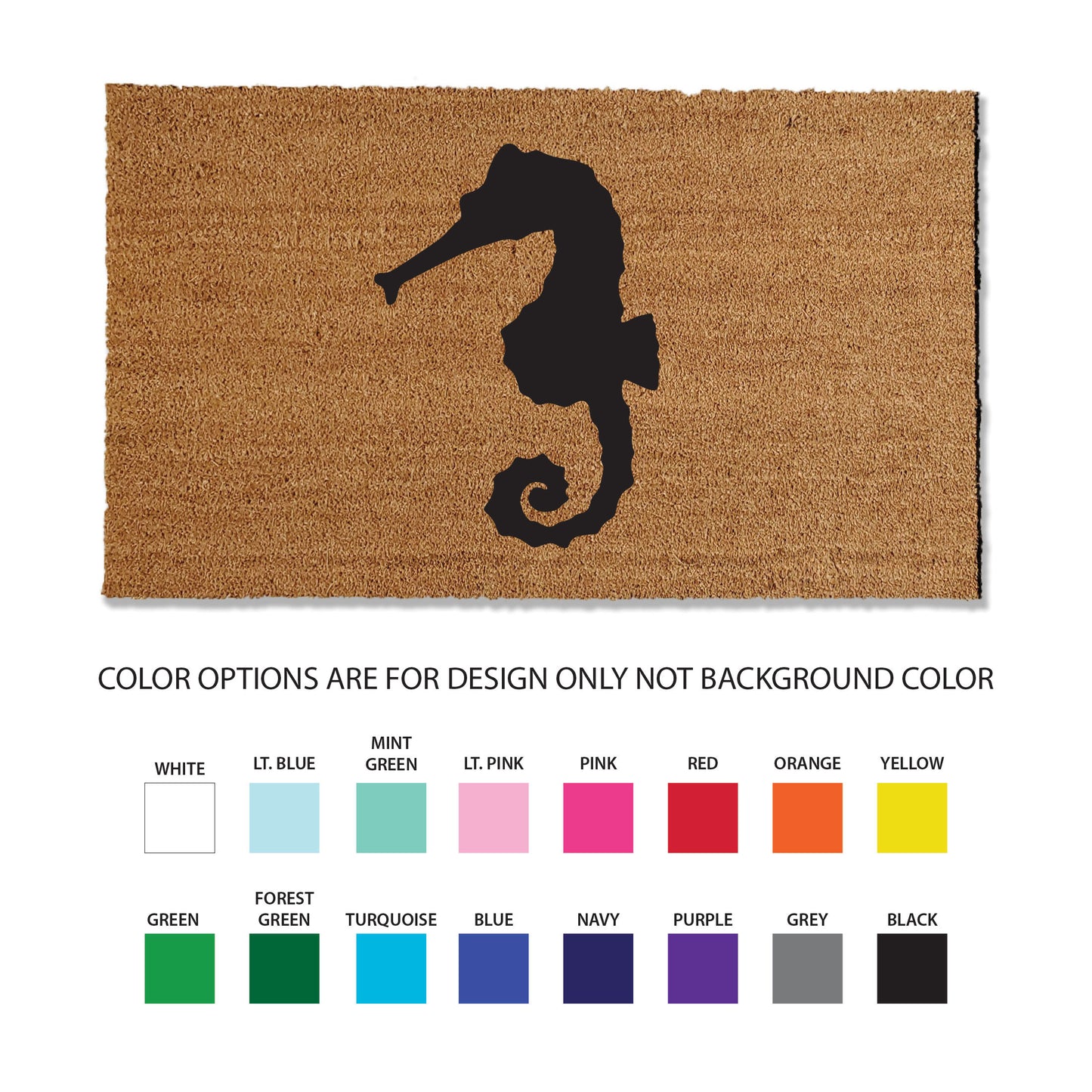 Seahorse Doormat - Beach Doormat