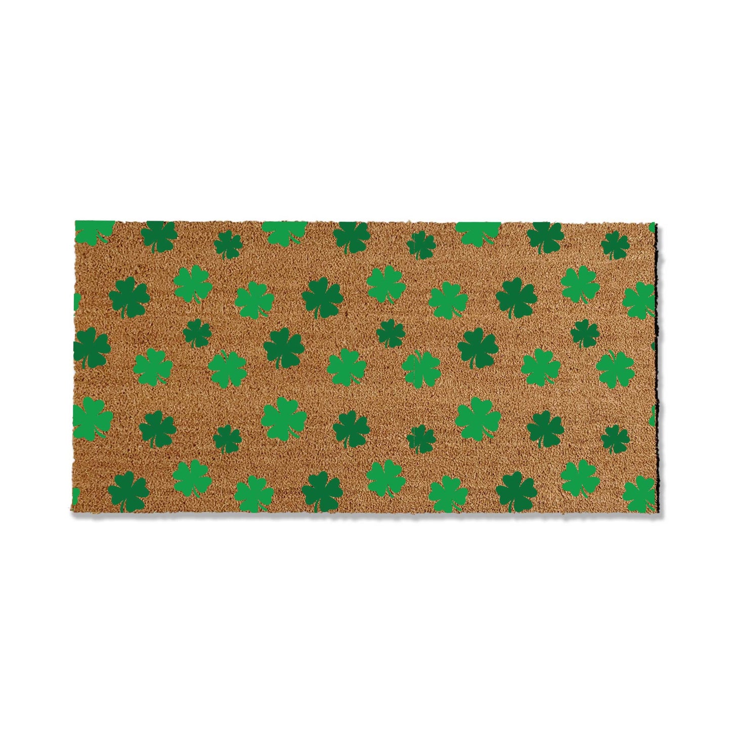 St. Patrick's Day Clover Patterned Doormat - Shamrock Doormat