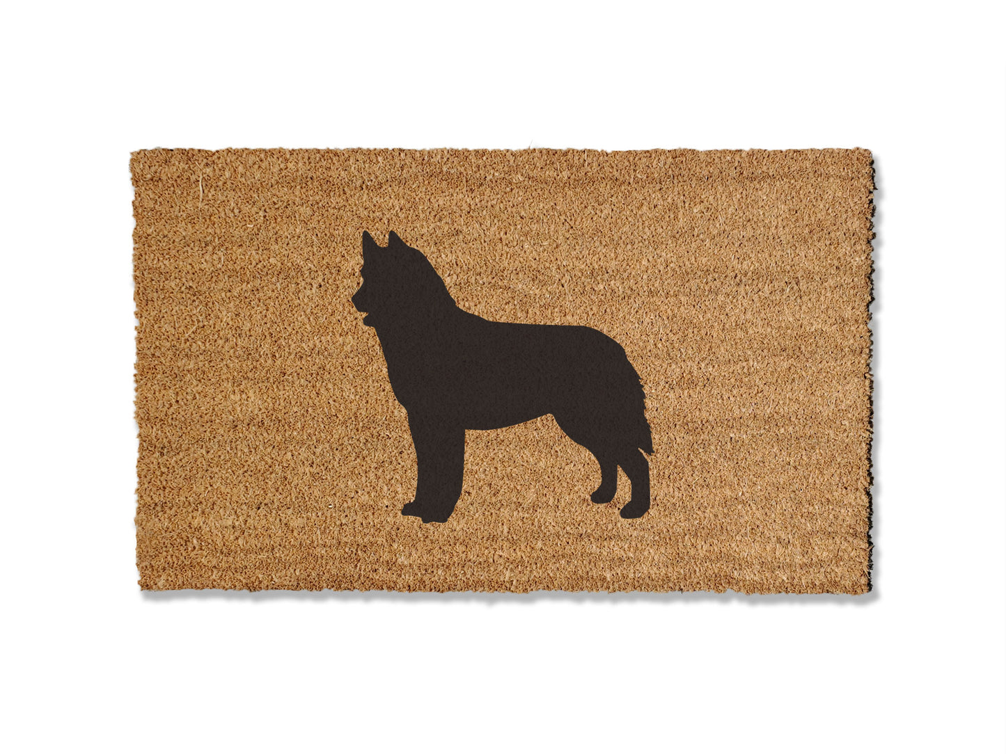 Welcome guests with our coir welcome doormat, featuring a charming Husky Dog design. Available in multiple sizes, this is the perfect gift for Husky lovers, adding a touch of canine charm that effortlessly spruces up your entryway.