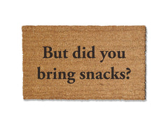 But did you bring snacks Doormat