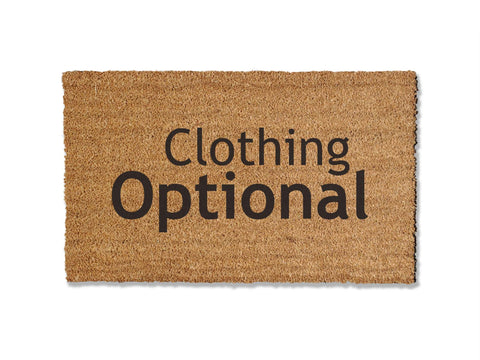Clothing Optional Doormat