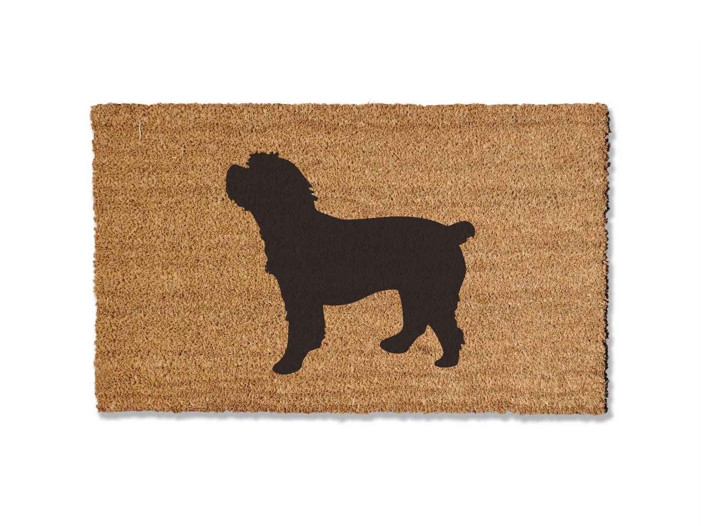 Elevate your entryway with our charming coir welcome doormat featuring an adorable Cockapoo Dog design. Available in multiple sizes, it's the perfect gift for dog lovers, adding a delightful touch to your home's first impression.