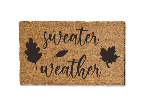 Sweater Weather Doormat - Fall Decor