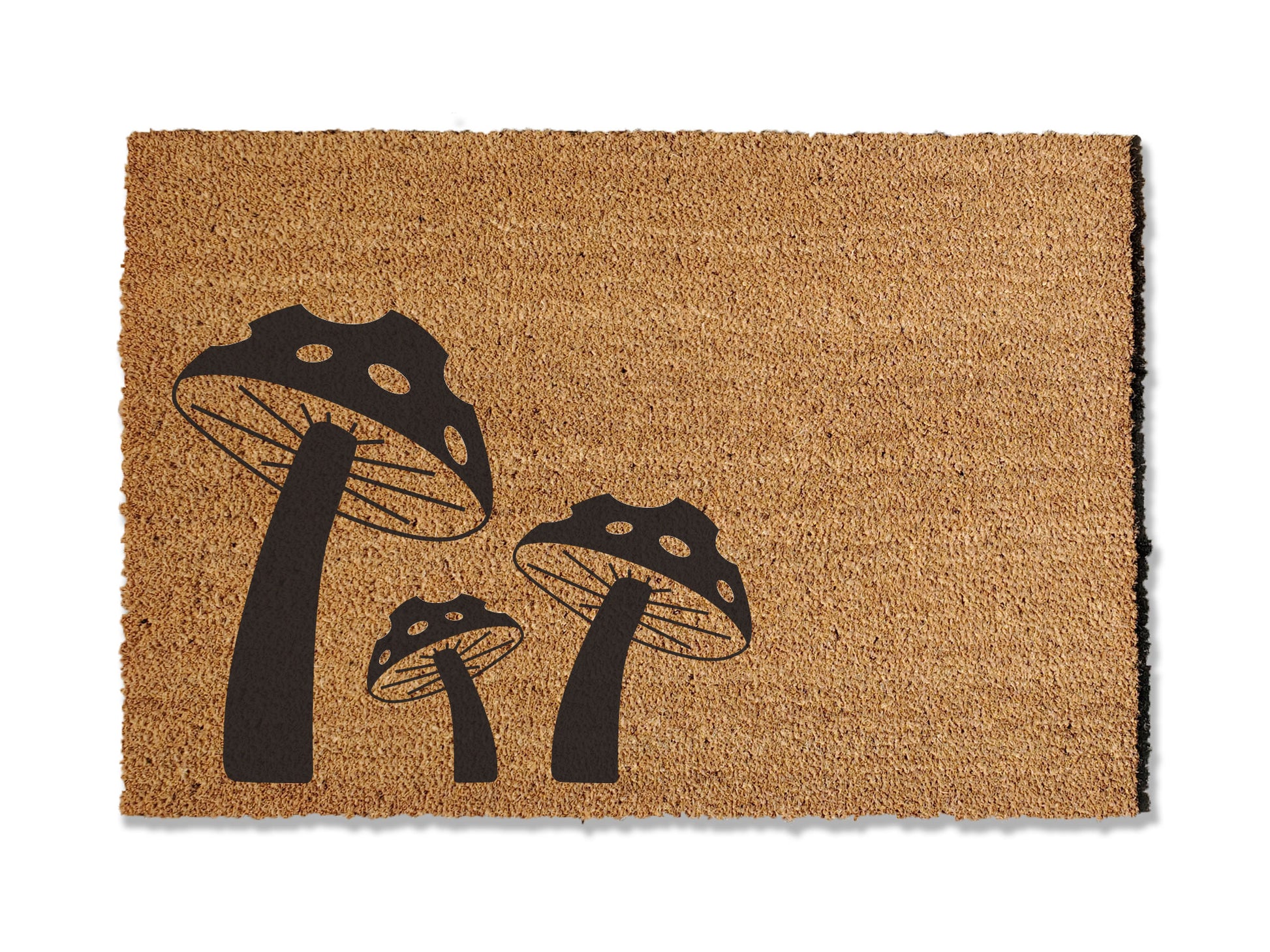 Introduce a whimsical touch to your home with our mushroom-themed coir doormat. The perfect addition to your entryway, this unique mat is not only stylish but also highly effective at trapping dirt. Available in multiple sizes, it offers a blend of functionality and charm to enhance your doorstep.