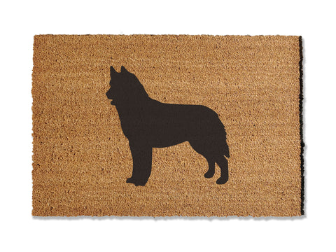 Welcome guests with our coir welcome doormat, featuring a charming Husky Dog design. Available in multiple sizes, this is the perfect gift for Husky lovers, adding a touch of canine charm that effortlessly spruces up your entryway.