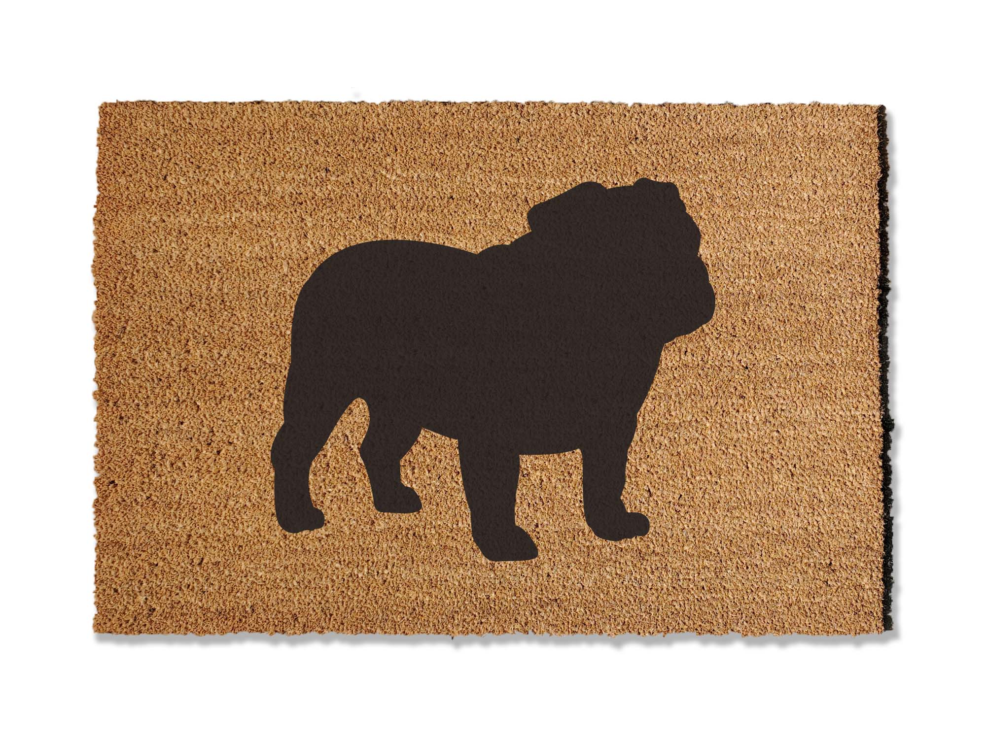 English Bulldog Silhouette Doormat
