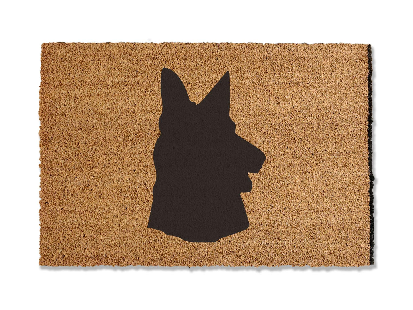 Welcome guests with our coir welcome doormat, featuring a charming German Shepherd design. Available in multiple sizes, this is the perfect gift for German Shepherd lovers, adding a touch of canine charm that effortlessly spruces up your entryway.