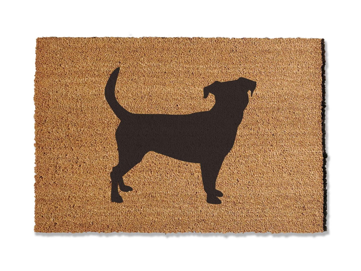 Welcome guests with our coir welcome doormat, featuring a charming Jack Russell Terrier design. Available in multiple sizes, this is the perfect gift for Terrier lovers, adding a touch of canine charm that effortlessly spruces up your entryway.