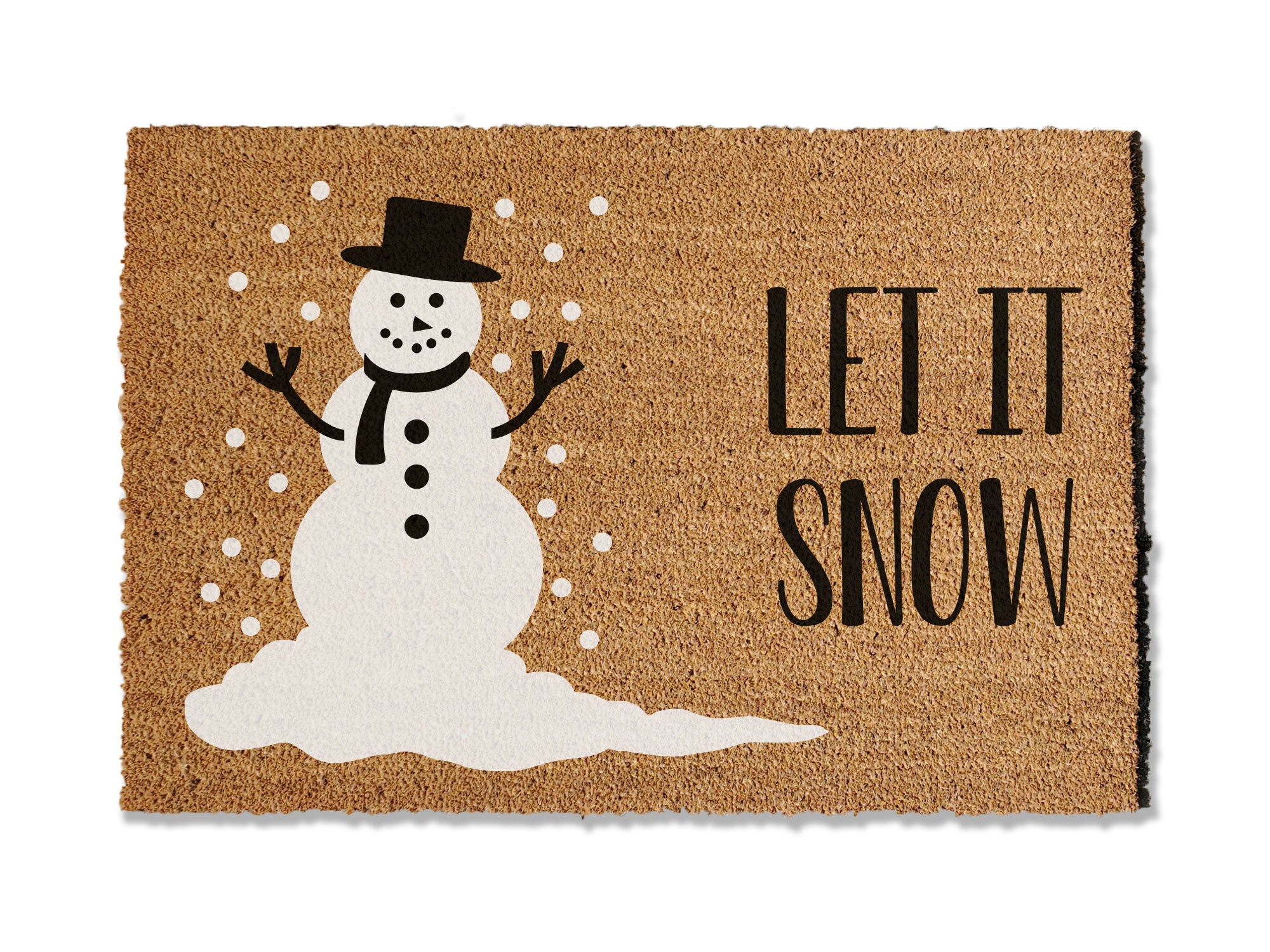 Let It Snow Somewhere Else Doormat / Winter Door Mat / Christmas Doormat /  Christmas Gift / Outdoor Decor / Winter Design / Birthday Gift 