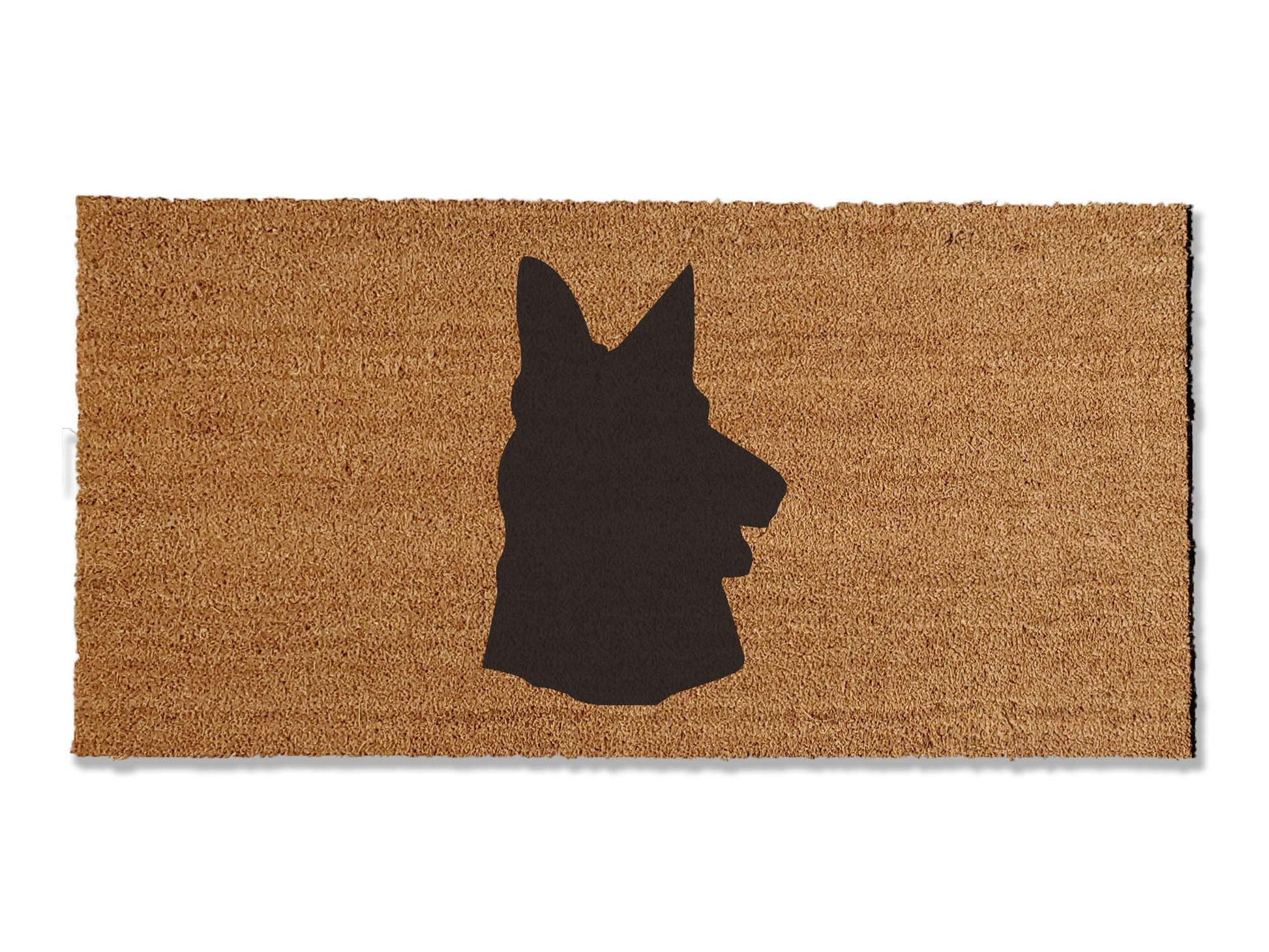 Welcome guests with our coir welcome doormat, featuring a charming German Shepherd design. Available in multiple sizes, this is the perfect gift for German Shepherd lovers, adding a touch of canine charm that effortlessly spruces up your entryway.