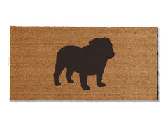English Bulldog Silhouette Doormat