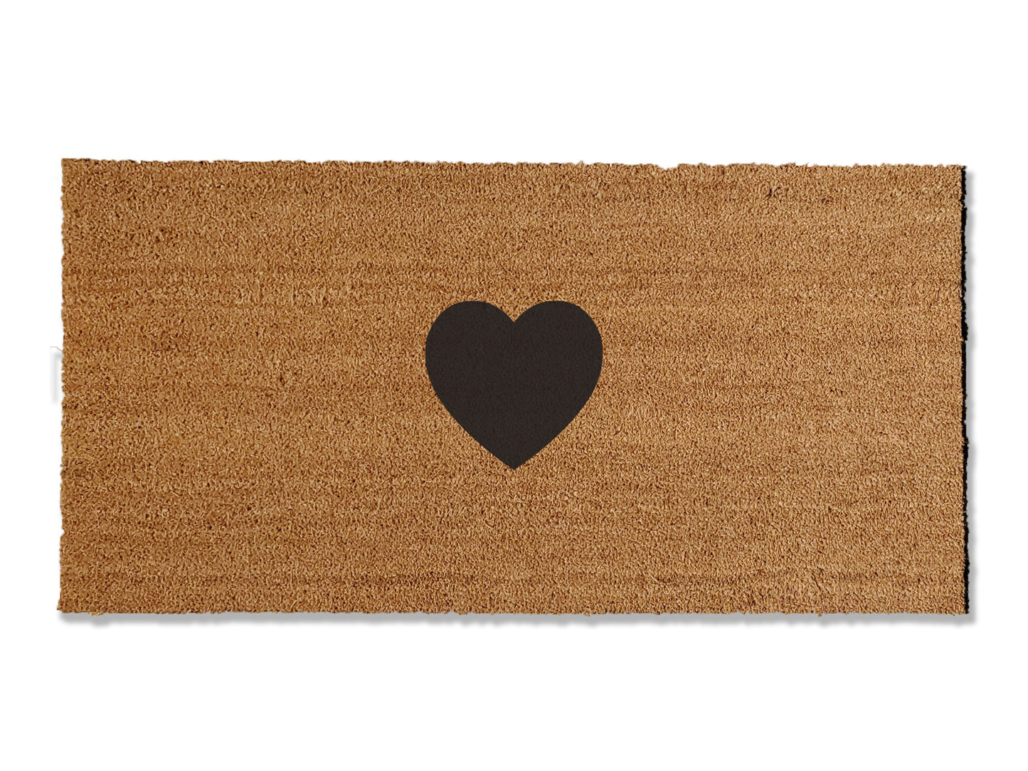 Embrace year-round warmth with our coir doormat featuring a heart design, available in multiple sizes and colors. Perfect for everyday use and a delightful addition to Valentine's Day, this unique mat is a charming way to spread love and welcome guests with heartwarming style.