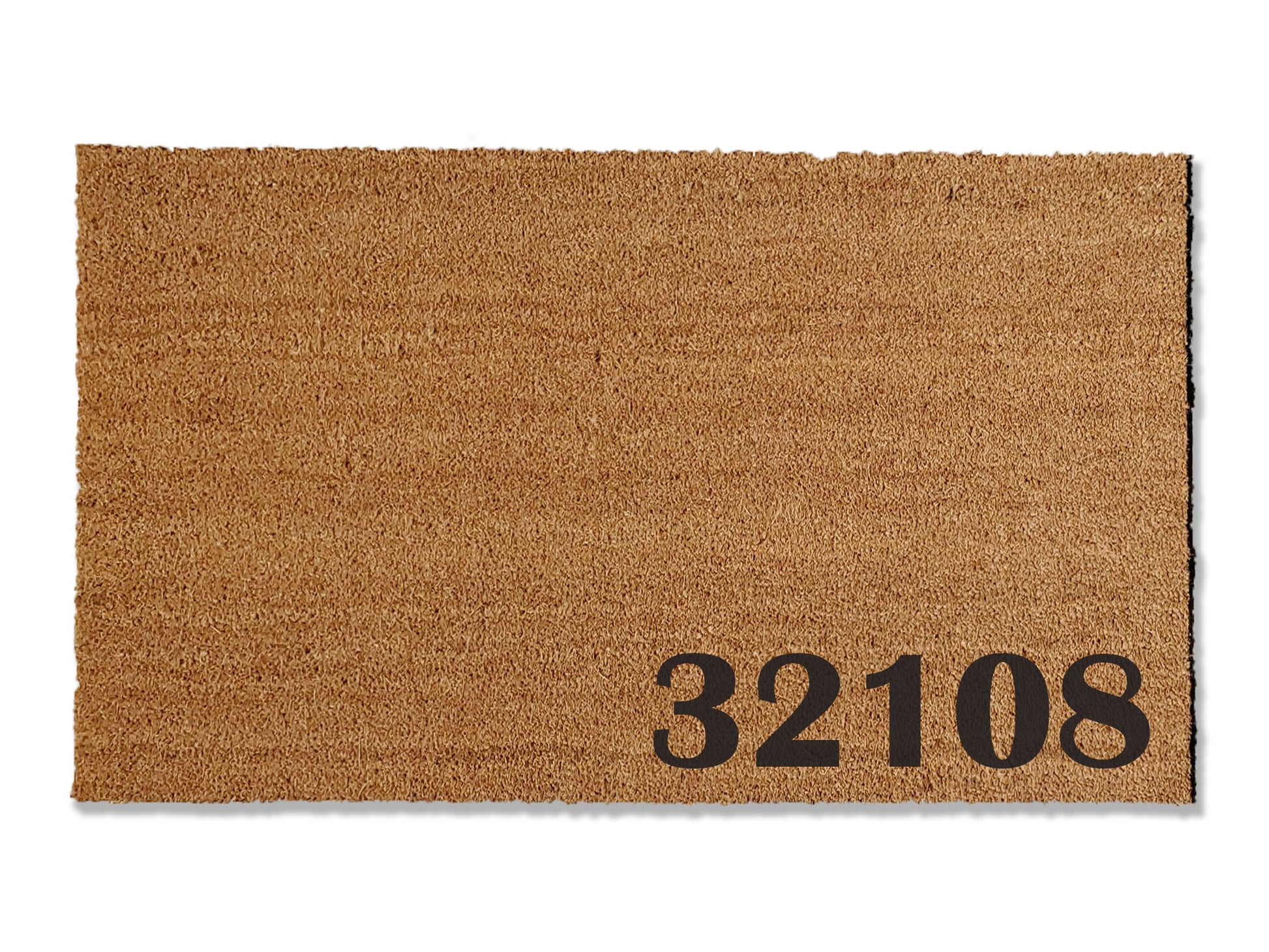 Elevate your entryway with our custom coir doormat, featuring personalized house numbers. Available in multiple sizes, this unique addition adds a touch of sophistication to your home's exterior. Make a statement and welcome guests with style by showcasing your house numbers on this versatile coir doormat.