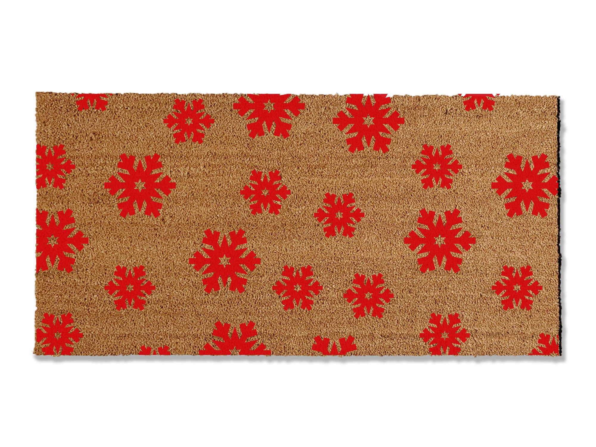 Matterly®️Holiday Snowflake Low Profile Doormat